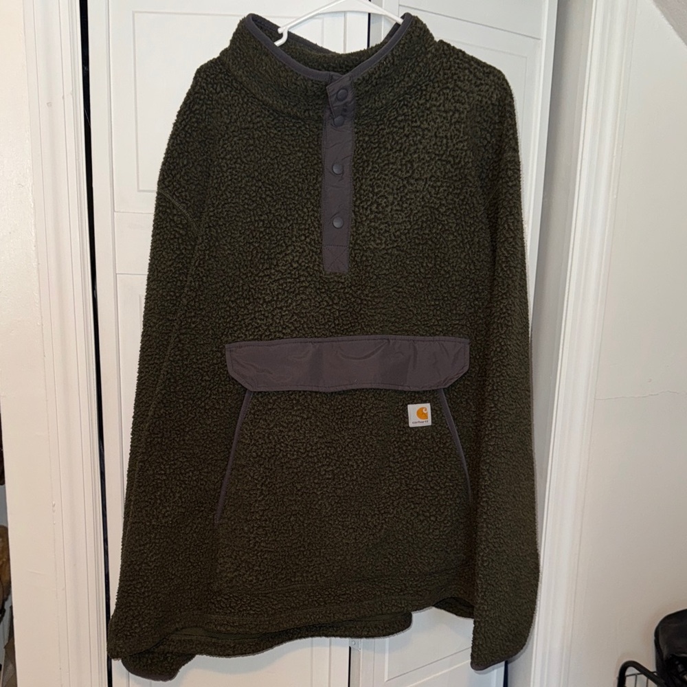 Carhartt Dark Green Sherpa Pullover